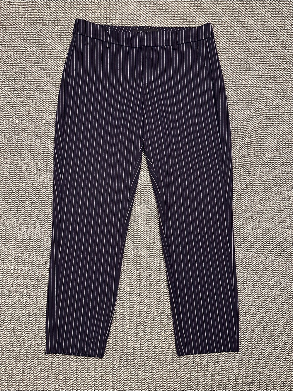 Liverpool Navy Pinstripe Pants